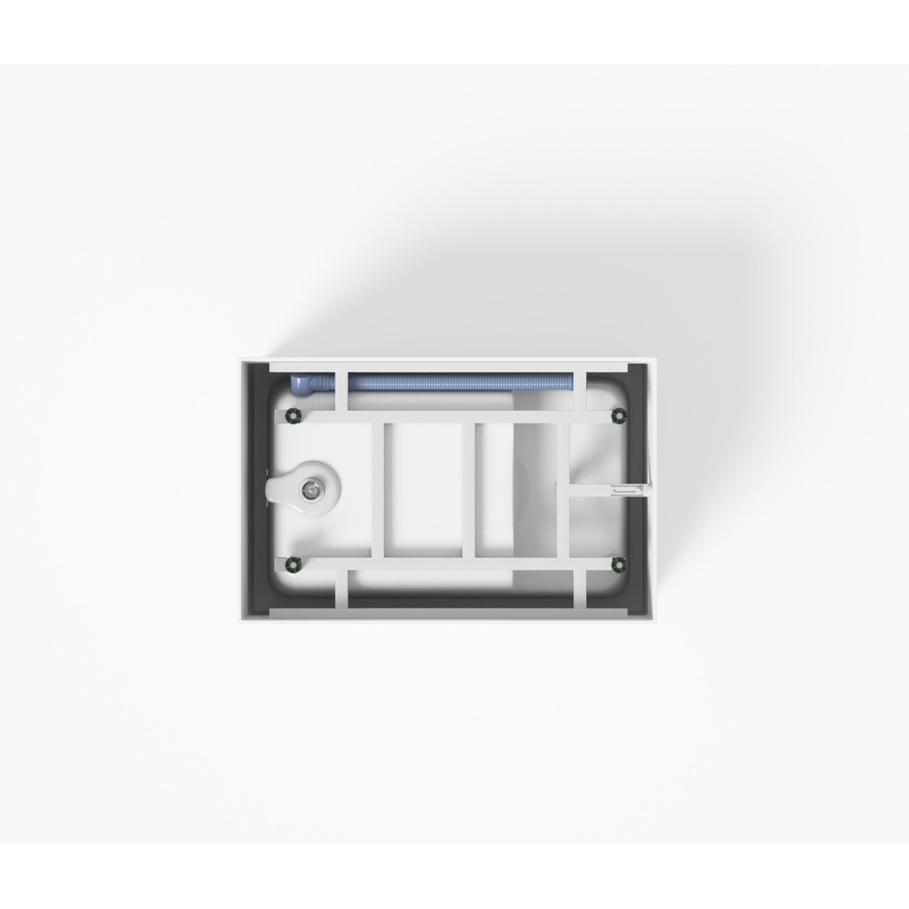 White Rectangular 47x28-inch Acrylic Soaking Tub, Chrome Drain, Easy Clean