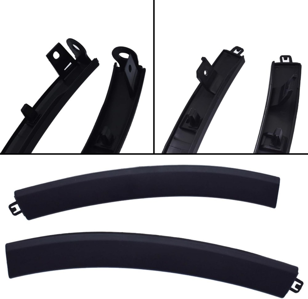 2 Pieces Left & Right Side Black Bumper Filler Front Replacement for 2007 2008 2