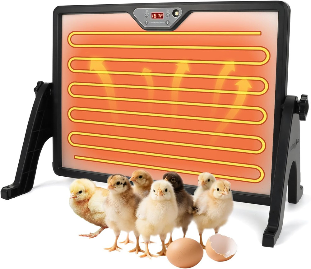 180W Chicken Brooder Heater with Stand and Remote Control, Temperature Display