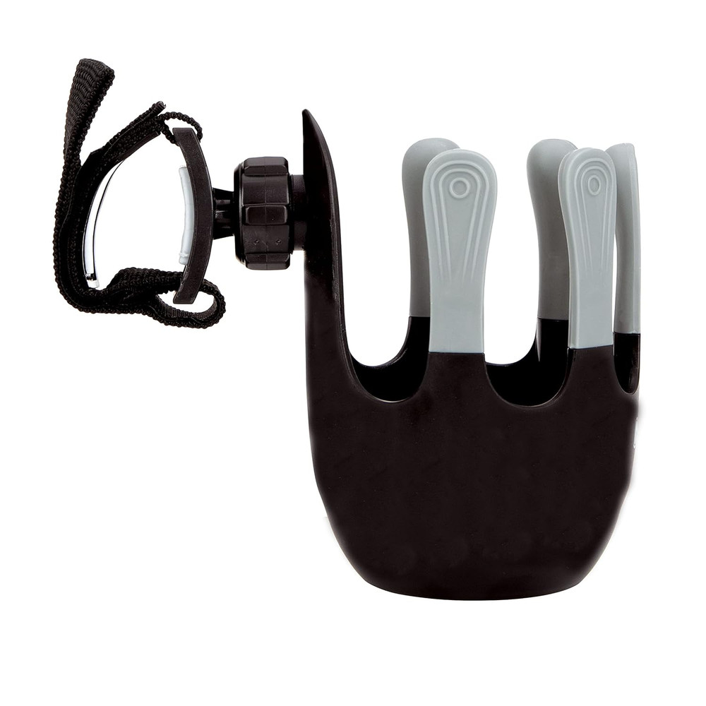 Universal Cup Holder Withtextured Grips: Travel and Stroller Accessory