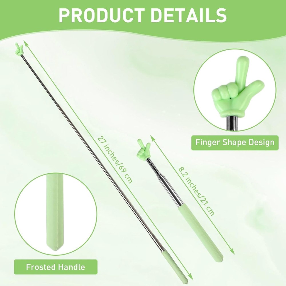 6PCS Pointer Finger Stick, Extendable Colorful Finger Pointer Stick, Mini Ret...