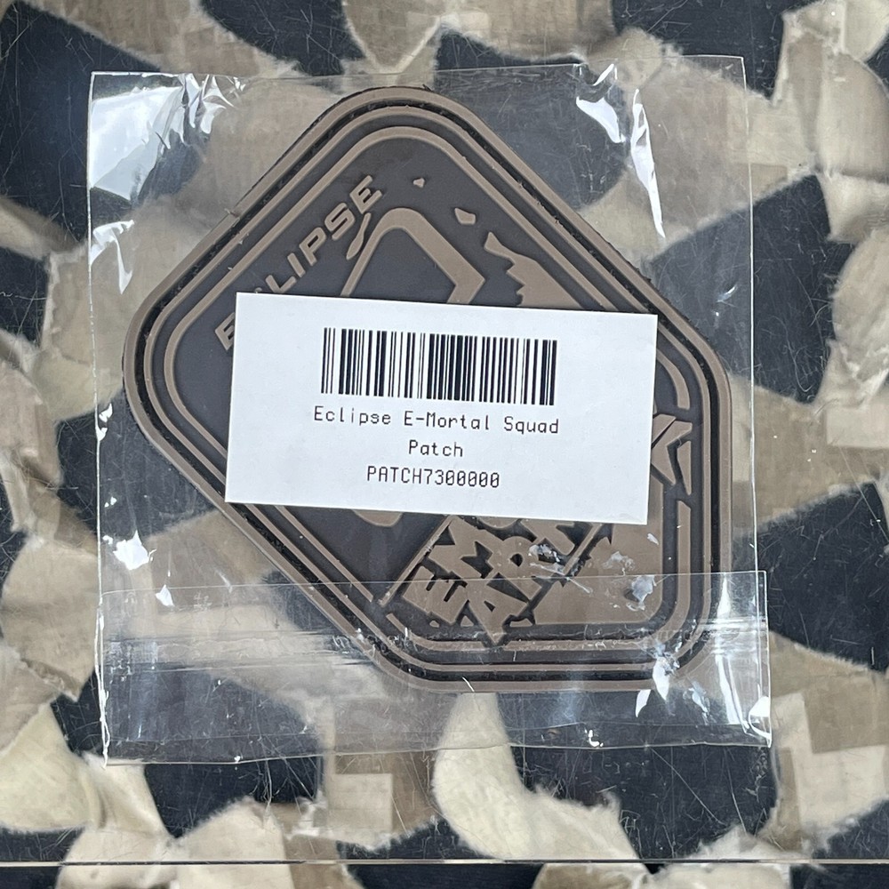 NEW Planet Eclipse E-Mortal Squad Patch - Tan/Black