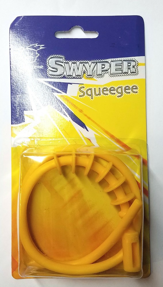 PULL THROUGH SQUEEGIE by Extreme Rage - Swyper barrel cleaner / Yellow