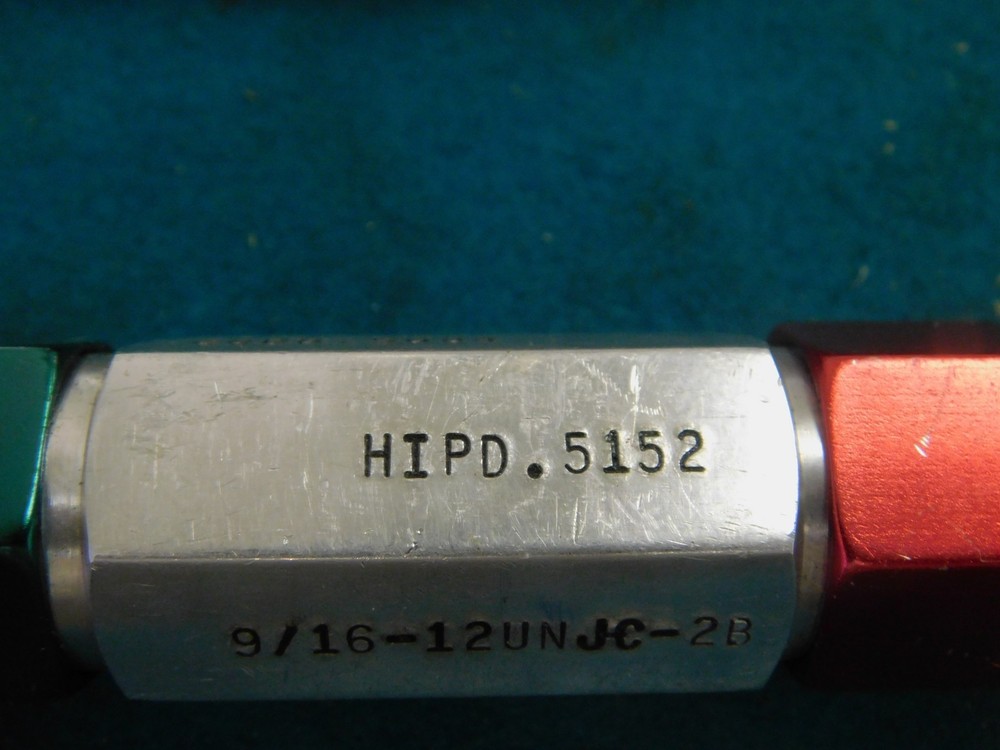 USA Go No Go Thread Plug Gage Set 9/16"-12 UNJC-2B