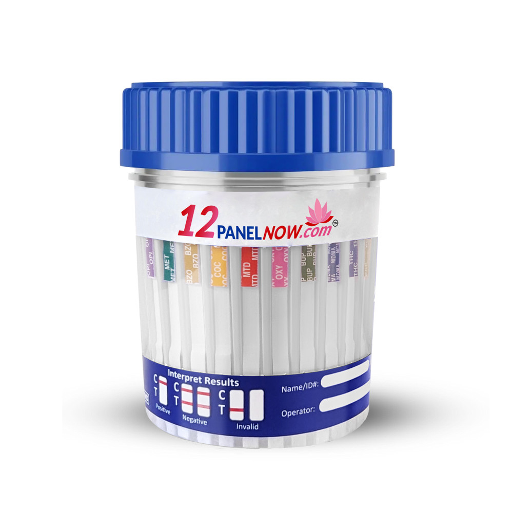 [100 Pack] 12 Panel Urine Drug Test Cup PCP | Professional Use