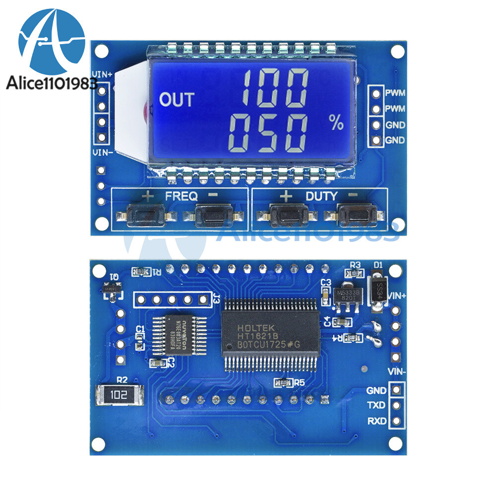 Adjustable PWM Pulse Frequency Duty Cycle Square Wave Signal Generator Module
