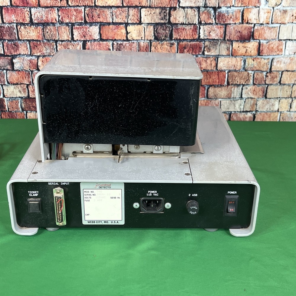 vintage Cardinal 740 Detecto Printer Powers on untested, Scale truck