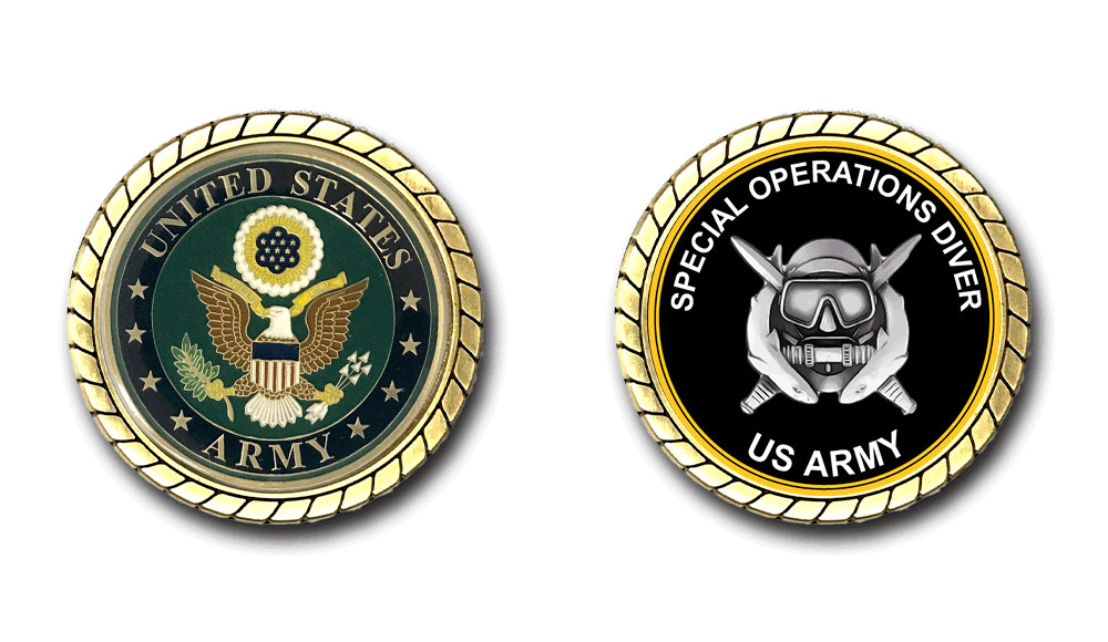 US Army Special Operations Diver Challenge Coin