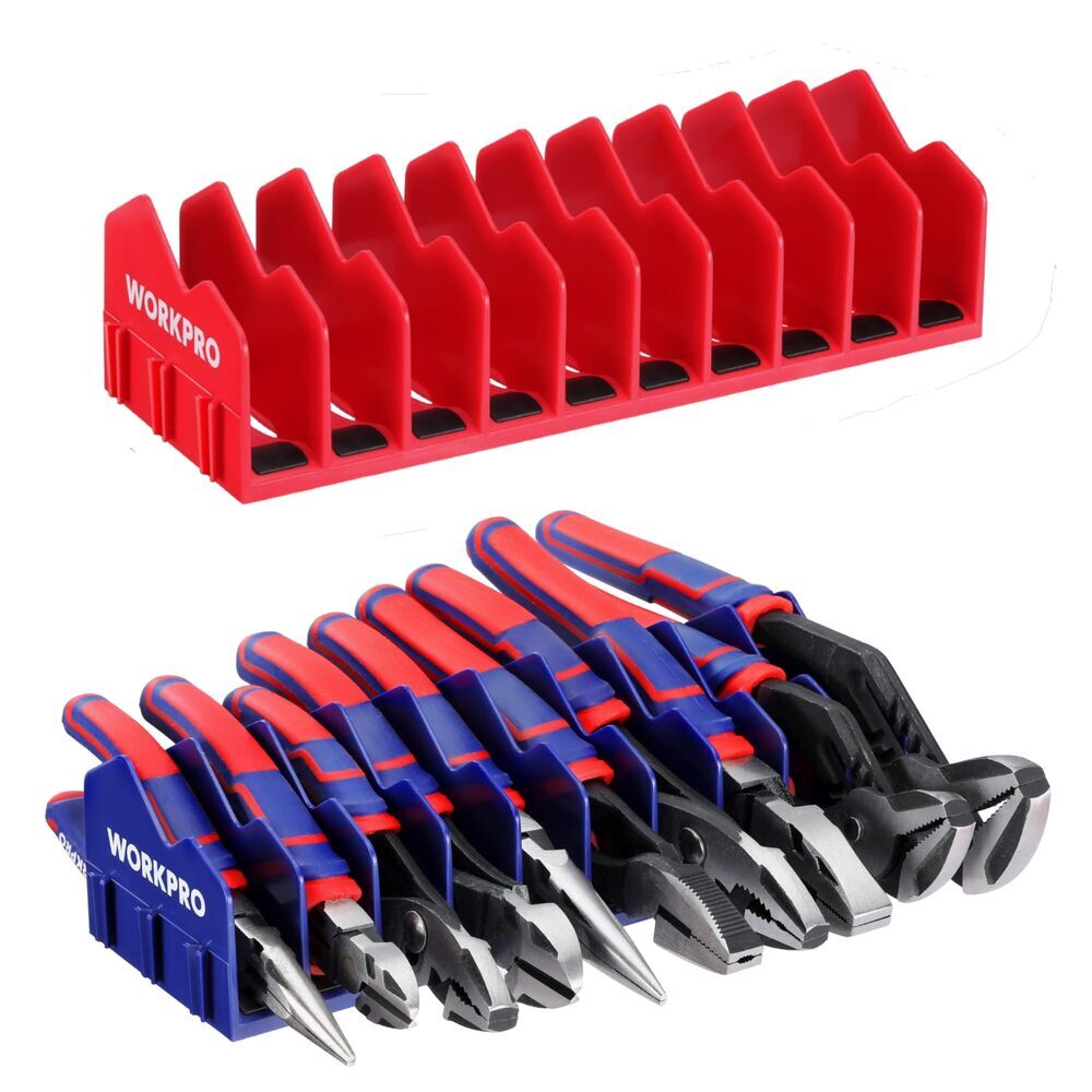 WORKPRO 2PC Plier Organizer Rack 20Slot Tool Box Organizer Tool Drawer Organizer
