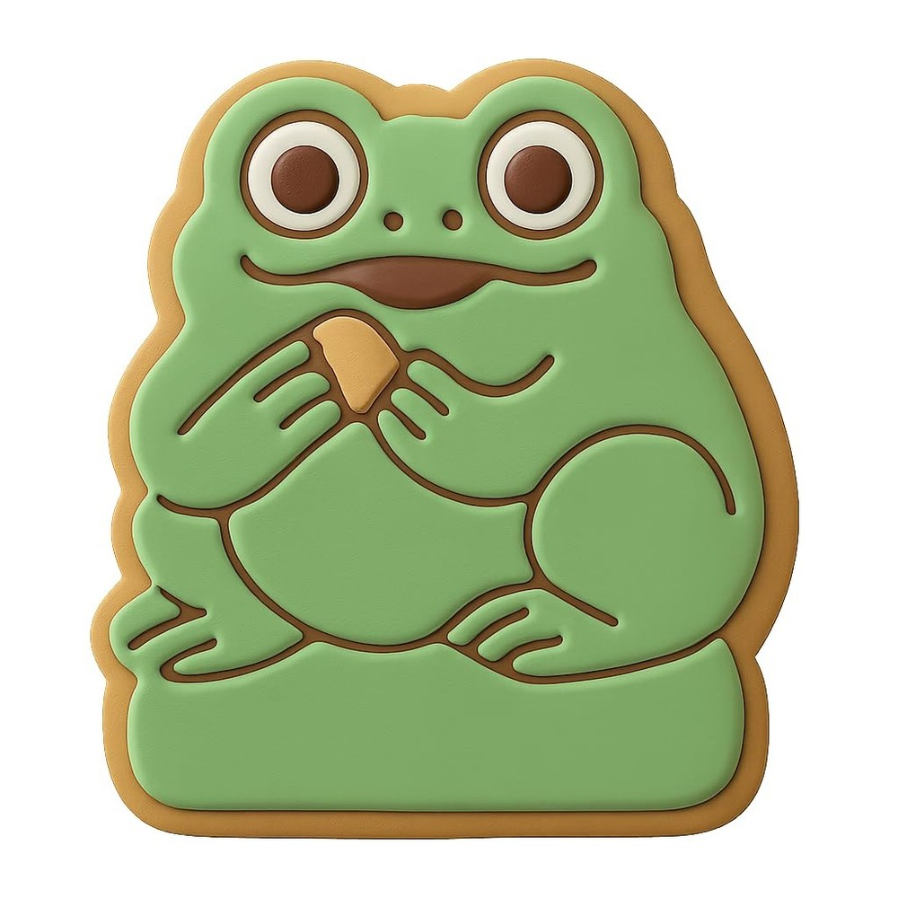 Snack Time Toad Cookie Cutter & Stamp - 4x3.4 Fun Kitchen Baking