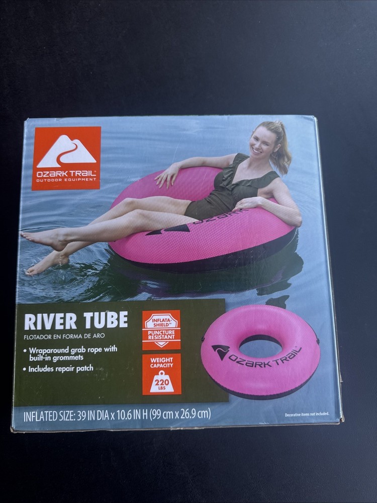 OZARK TRAIL 39” Inflatable River Tube • Pink