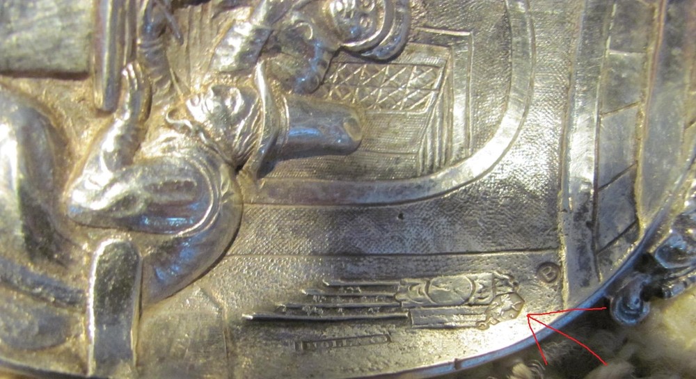 Antique Dutch Repousse .833 Silver Spoon Dated 1911