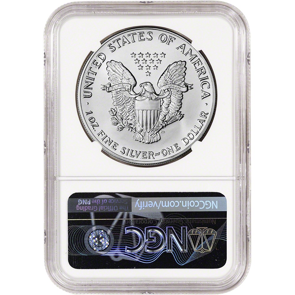1992 American Silver Eagle Coin - NGC MS69
