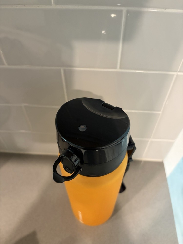 YoungLA Water Bottle Yellow Plastic EUC