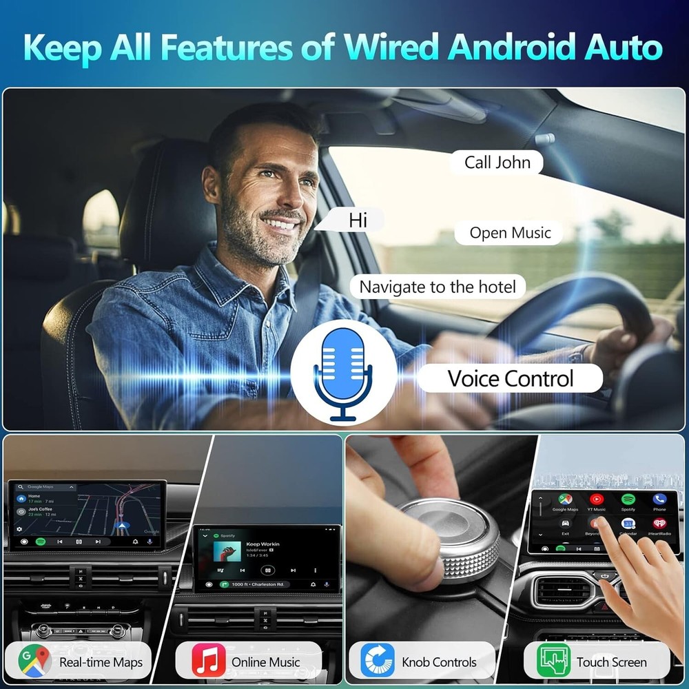 Aewittor Wireless Android Auto Car Adapter - Upgrade Your Car with Android