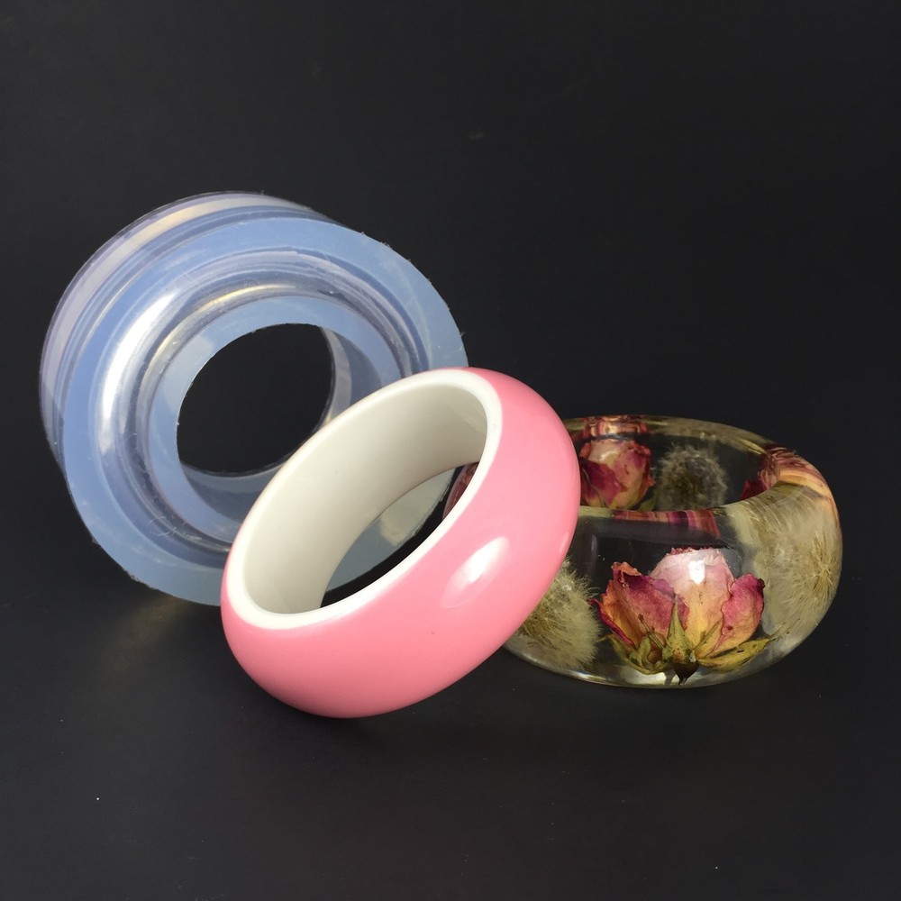 CLEAR SILICONE MOLD (MB116), BANGLE MOLD SIZE SMALL