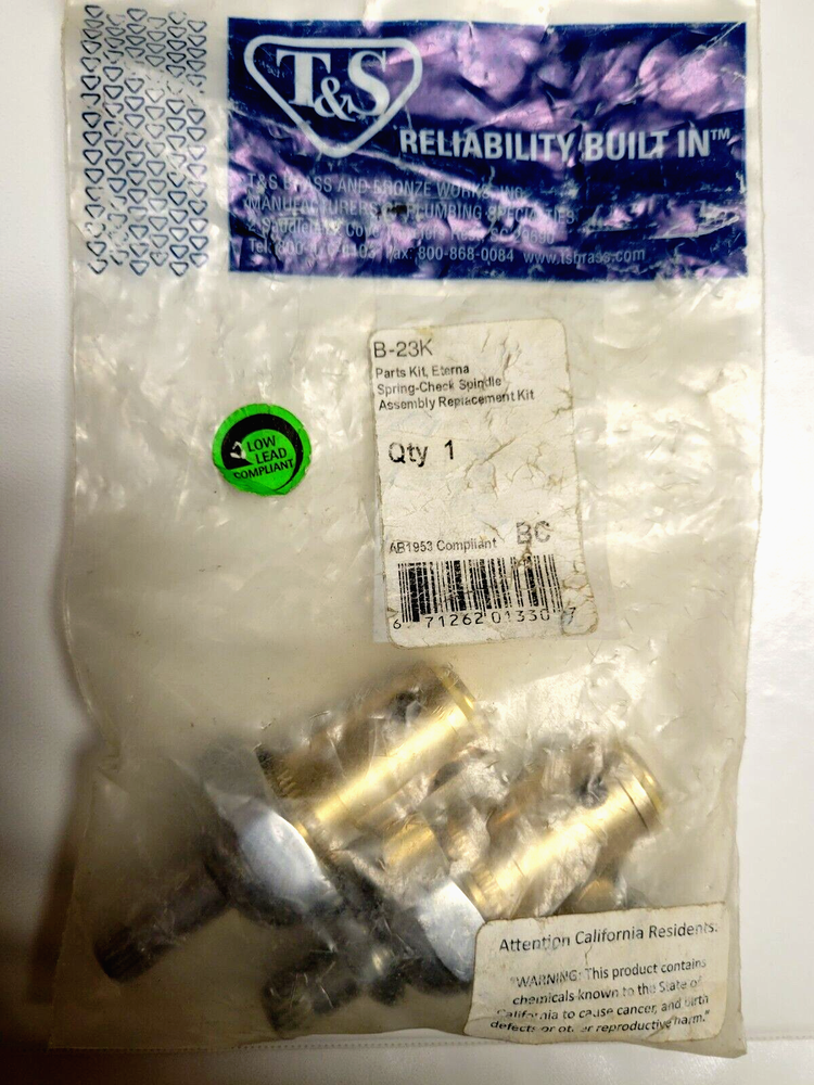 T&S B-23K SPRING CHECK SPINDLE ASSEMBLY REPLACEMENT KIT