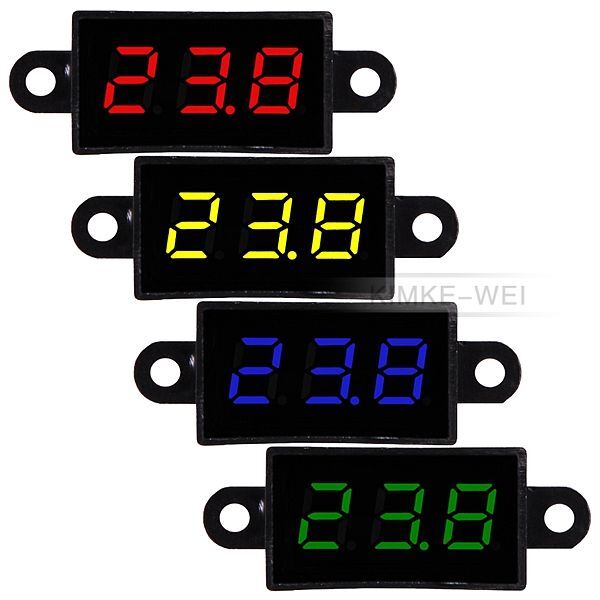 Mini DC 3.5-30V Waterproof 0.28" LED Digital Voltmeter Voltage Meter Panel New