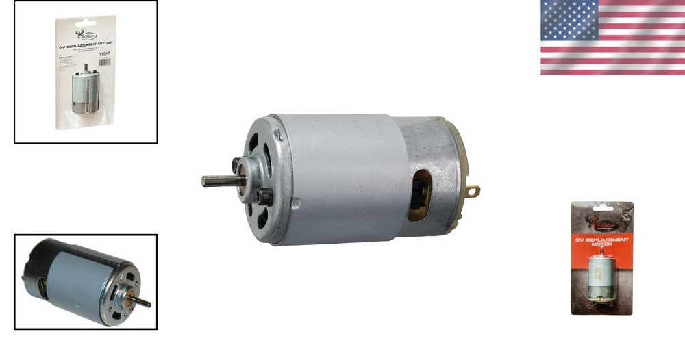 Efficient 6V Game Feeder Motor - Optimizes Deer Feeding Performance