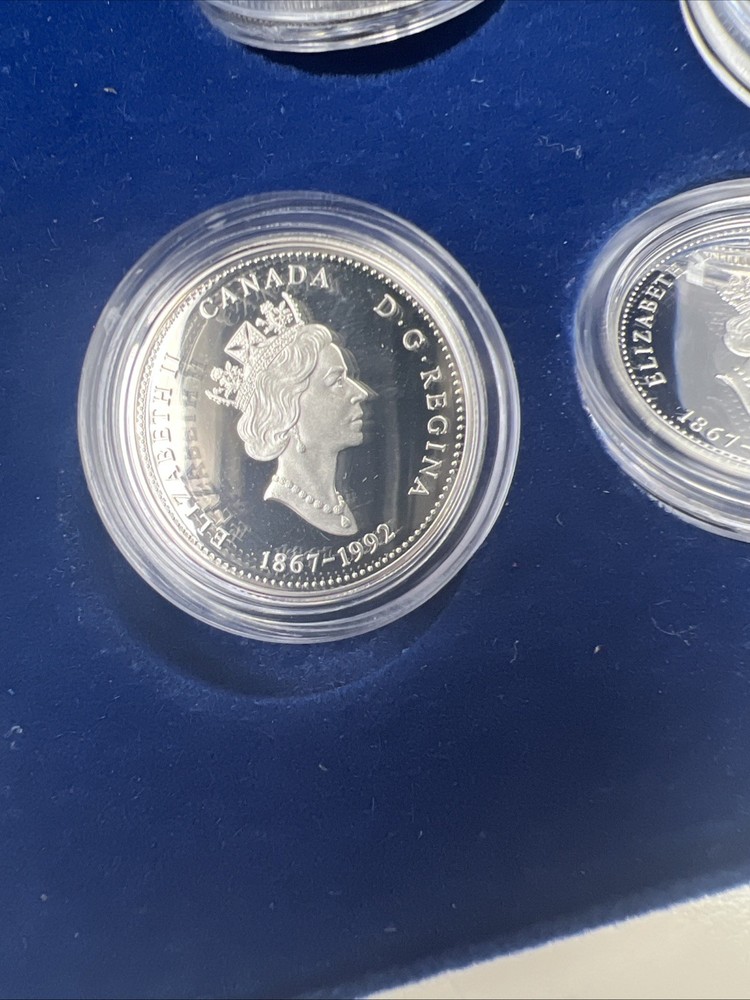 Canada Proof 1992 125th Confederation Anniversary Silver Quarters Set #4d
