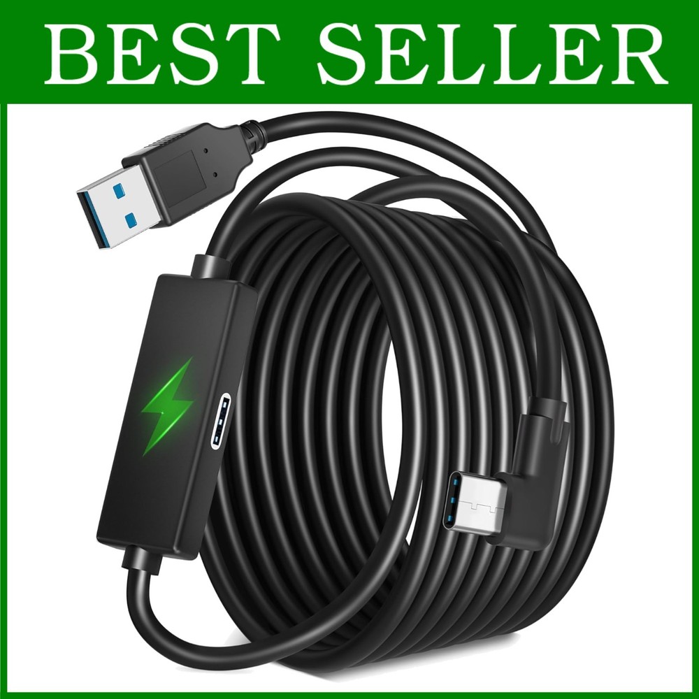 Quest 3S/3 Link Cable - Separate Charging Port, Fast Data
