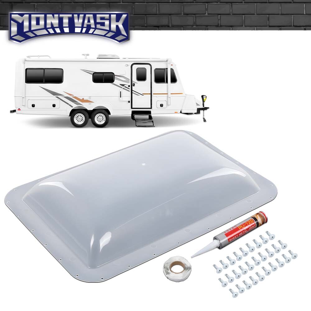 RV Skylight Cover Exterior 17.5" X 26.75" White Camper Skylight Replacement