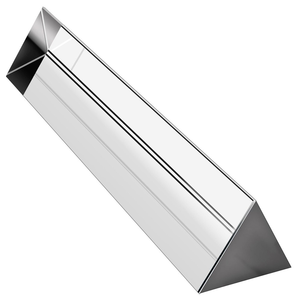 Optical Glass Triangular Prism for Teaching Light Spectrum or Photography