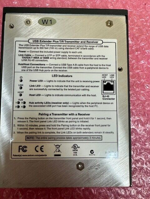 Extron USB Extender Plus T/R Transmitter and Receiver
