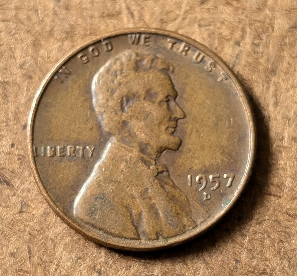 RARE 1957D Lincoln Wheat Penny W/Errors
