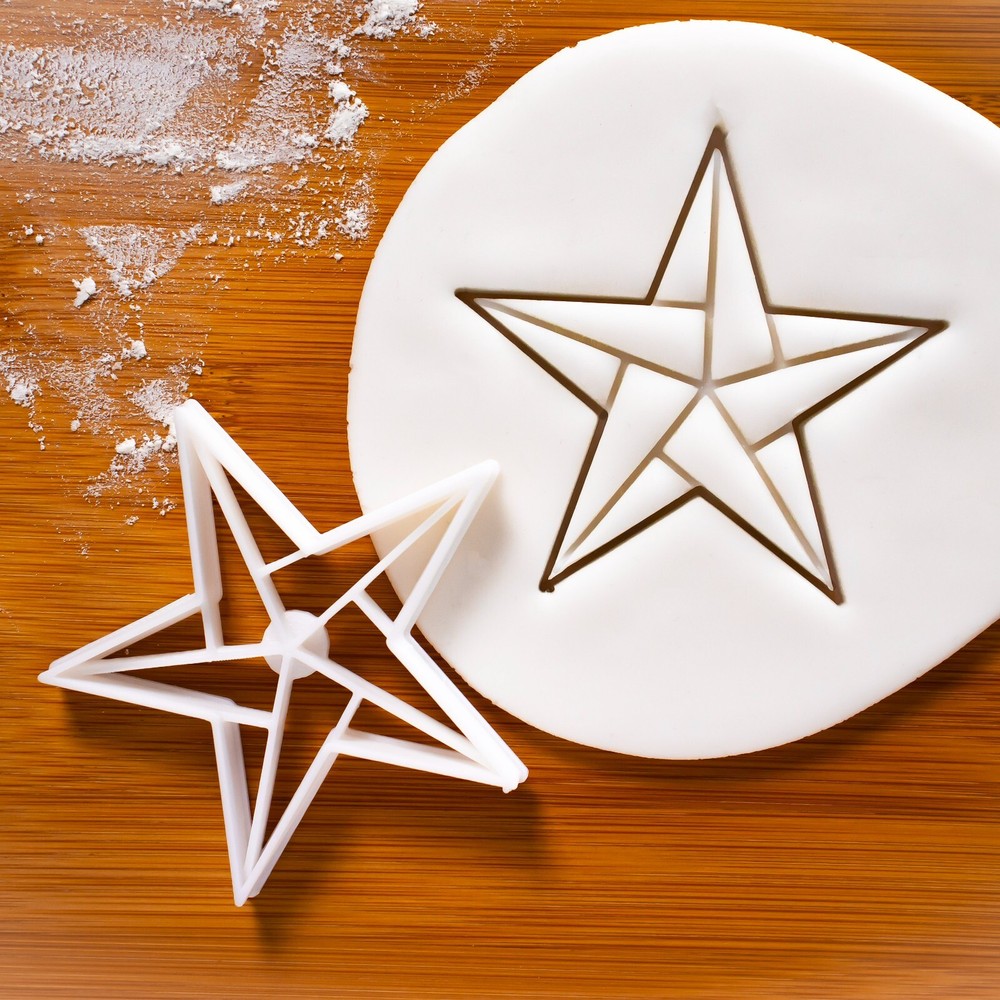 5 Sided Star 2 Cookie Cutter - Christmas yule meteor Bethlehem Comet galaxy