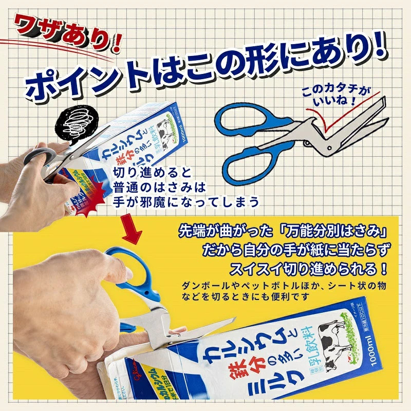 [NEW]Sun-Star Multi-Function Recycling Scissors 10-in-1 Stationery Tool Japan FS