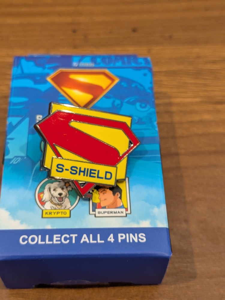 DC Comics Krypto Pin Superman S Shield Mystery Blind Box New