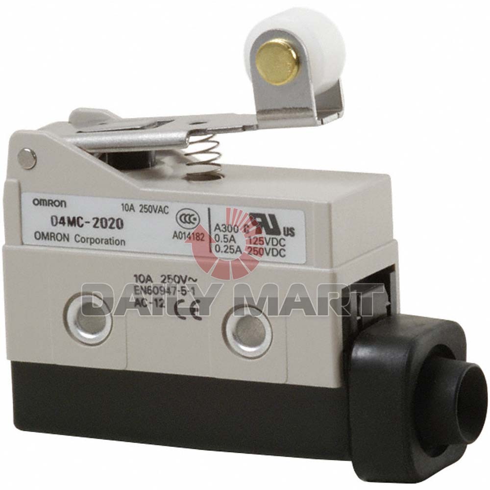New Omron D4MC-2020 Limit Switch Short Hinge 10A Roller