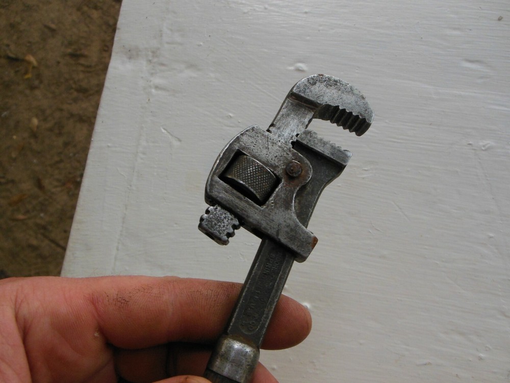 Stillson "MORCO" Antique 7" Pipe Wrench Moore Drop Forge Springfield MA
