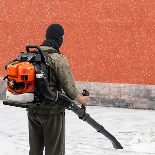 Backpack Leaf Blower Gas Power 4-Stroke Engine Portable Powerful Blowing Machine