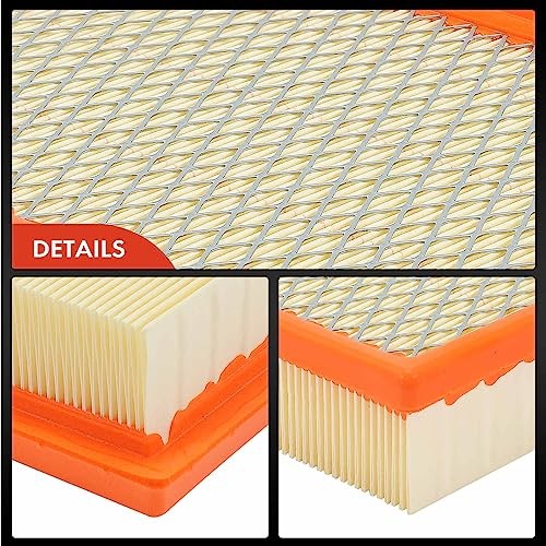 2-PC Engine & Cabin Air Filter with Activated Carbon Compatible with Jeep