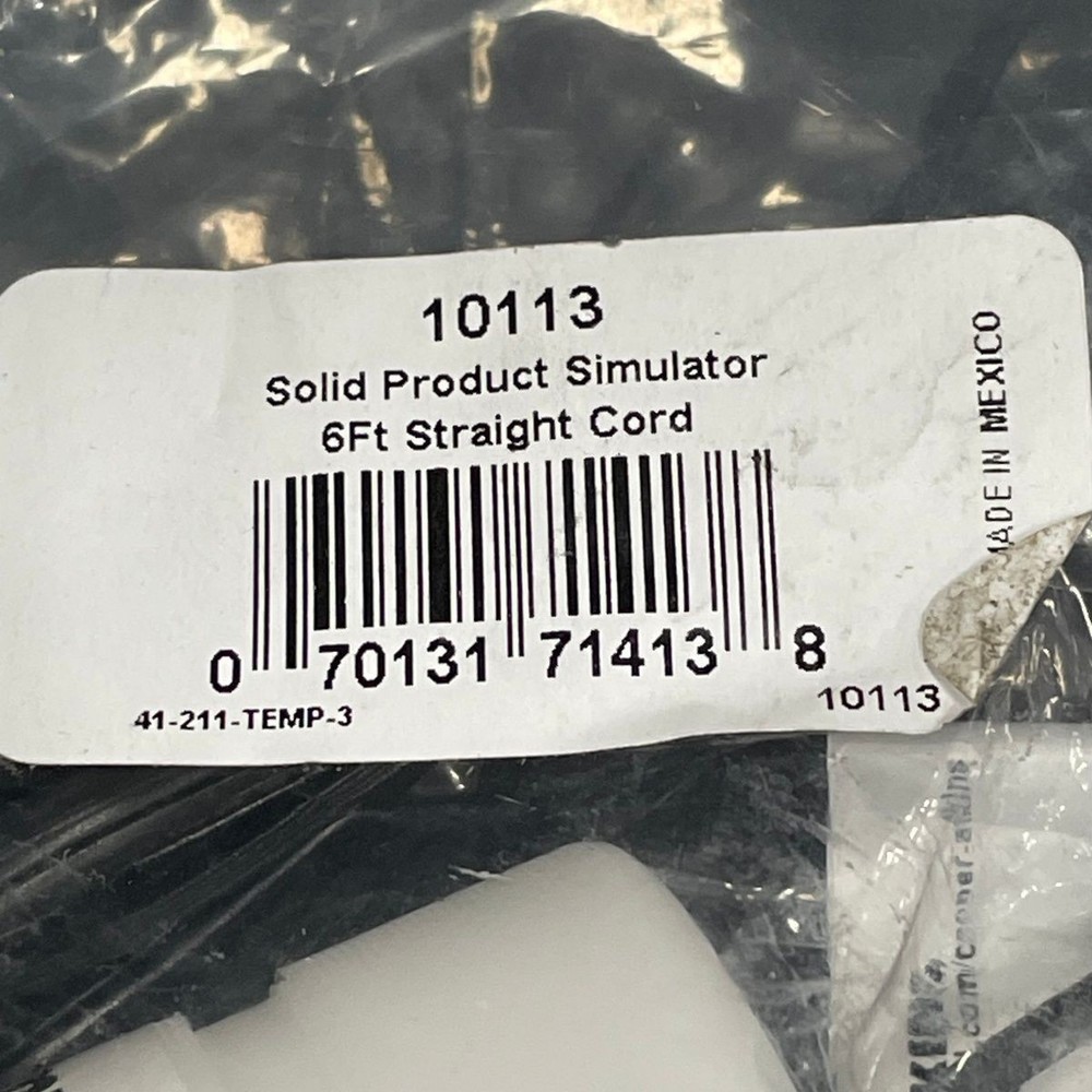 COOPER-ATKINS Solid Product Simulator 6 ft Straight Cord 10113