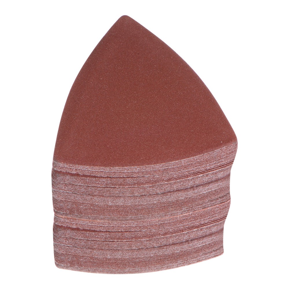 120pcs 240 Grits 80mm Aluminum Oxide Triangular Hook & Loop Sandpapers Pads