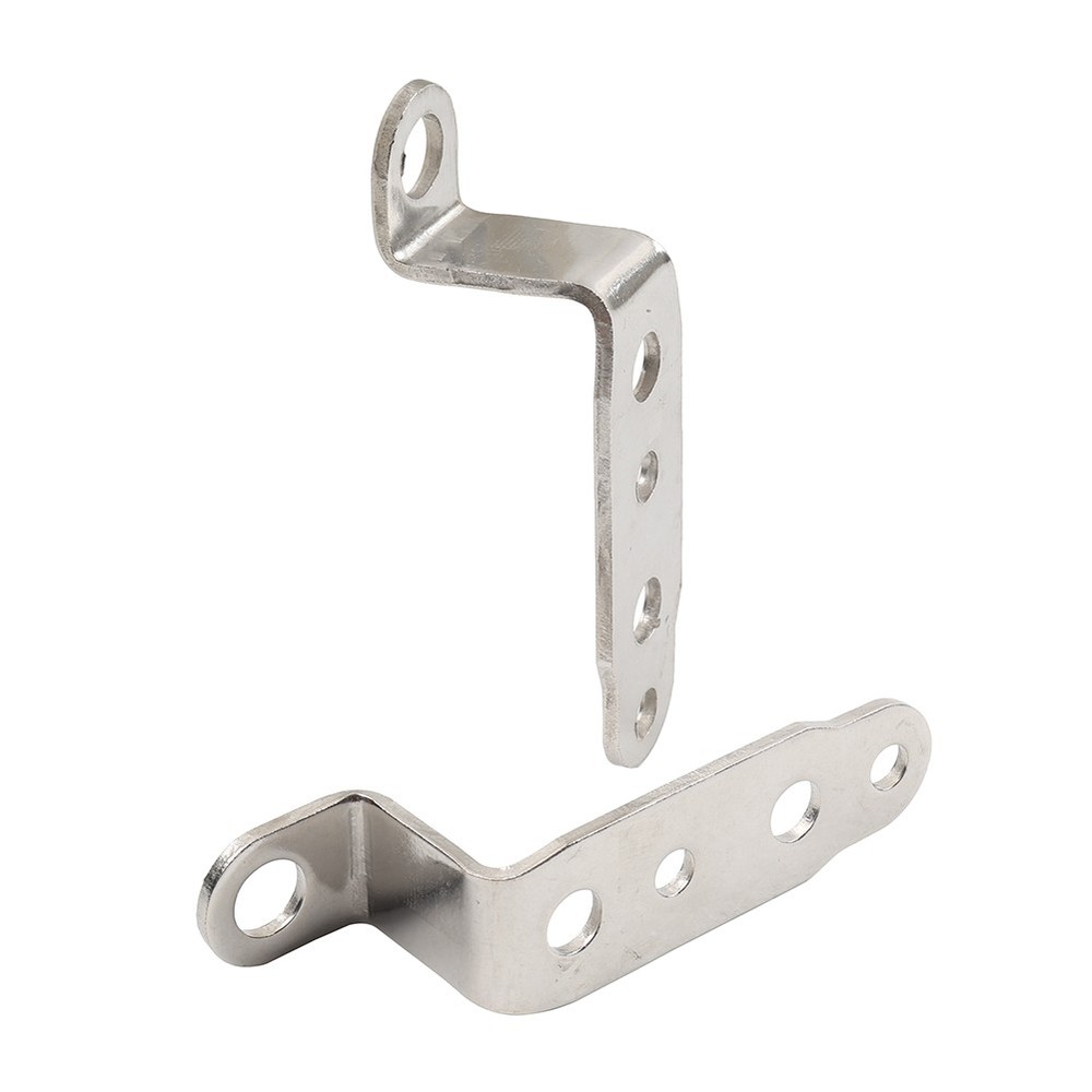 2x Silver Mounting Bracket Fog Driving Light Bracket Headlight Support Holder