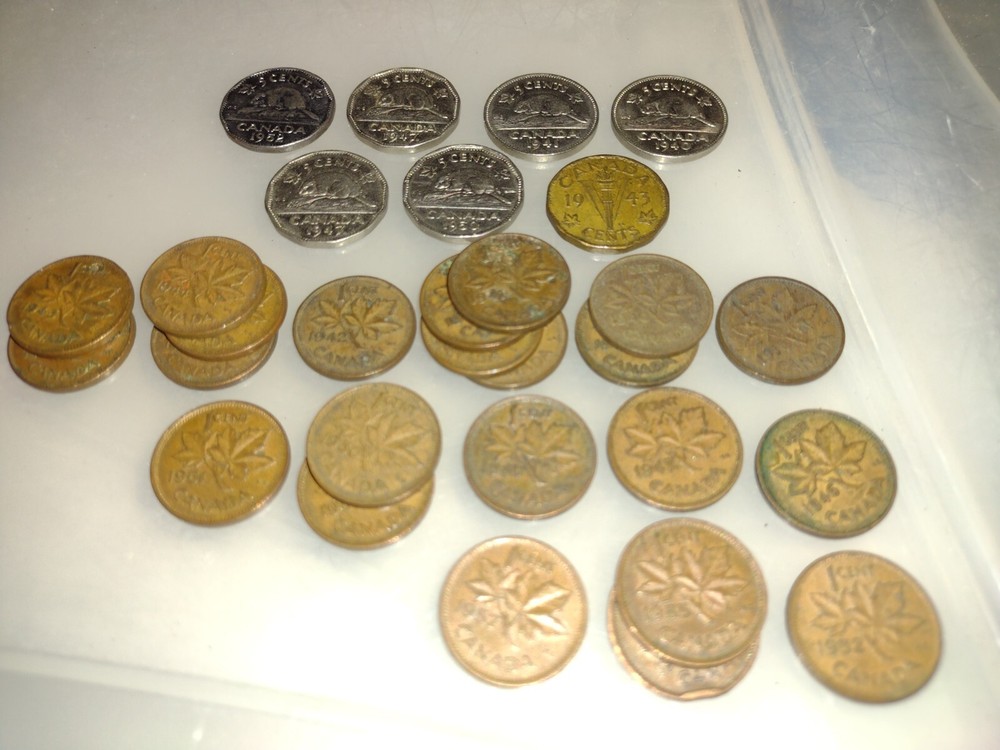 Rare Canada Five & One Cent Mix Lot