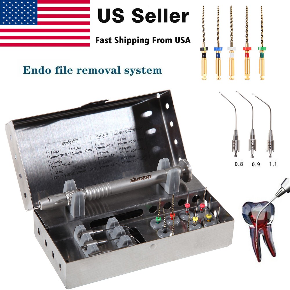 Dental Broken Root Canal File Extractor Endodontic Endo Files Removal System Kit