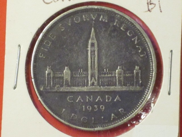 1939 Royal Visit Commemorative Silver Dollar - Canada - 80% Silver