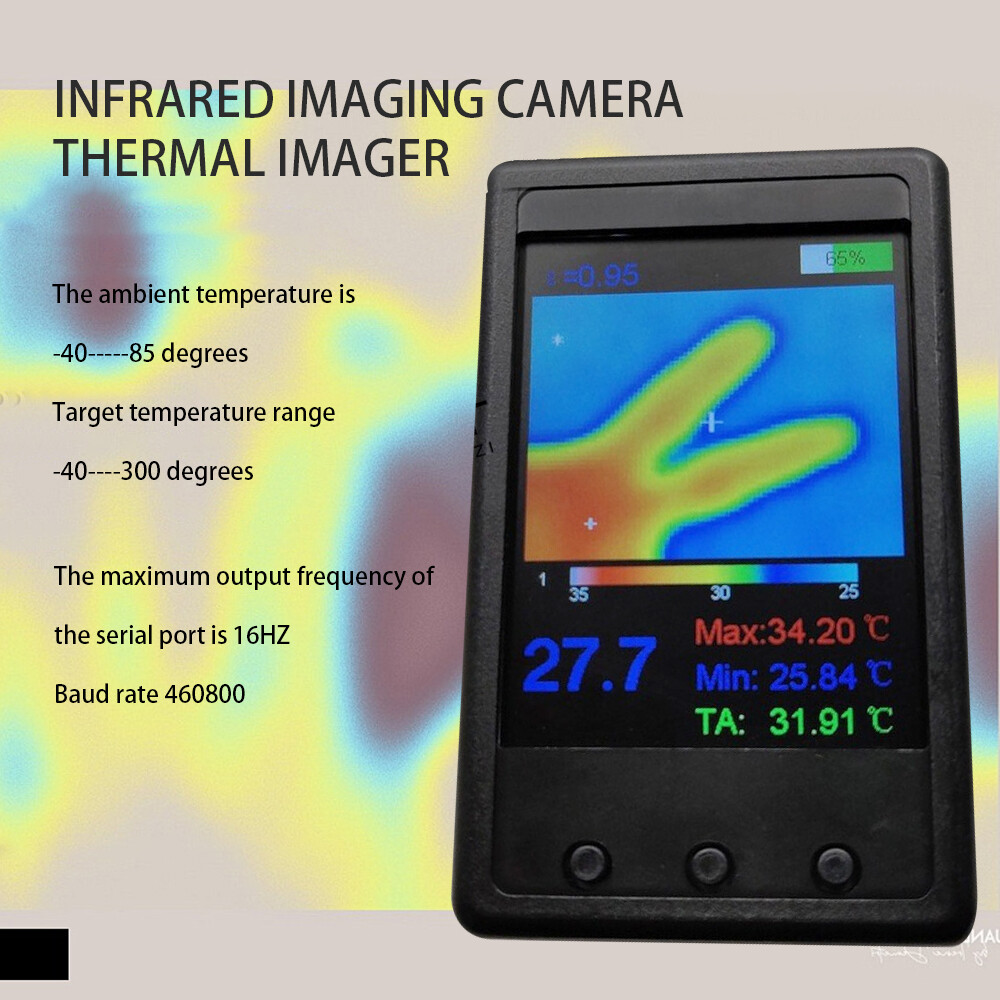 Handheld 2.4" LCD Infrared Imaging Camera Thermal Imager Temperature Detector