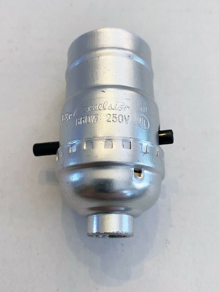 NEW NICKEL PLATE PUSH THRU SOCKET + SHELL + CAP + INSULATOR