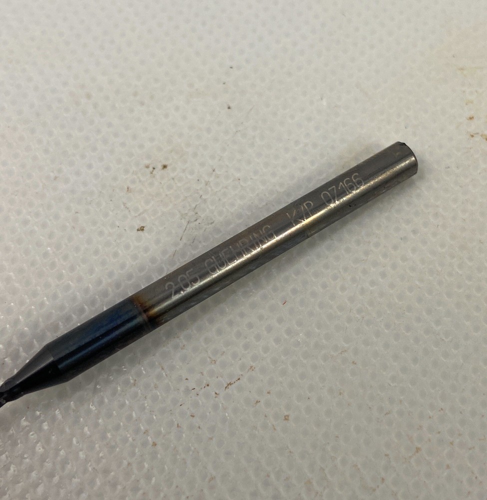 ☀️Guhring 6401 7xD, 2.05mm (.0807 in) Precision Solid Carbide Micro Drill Bit