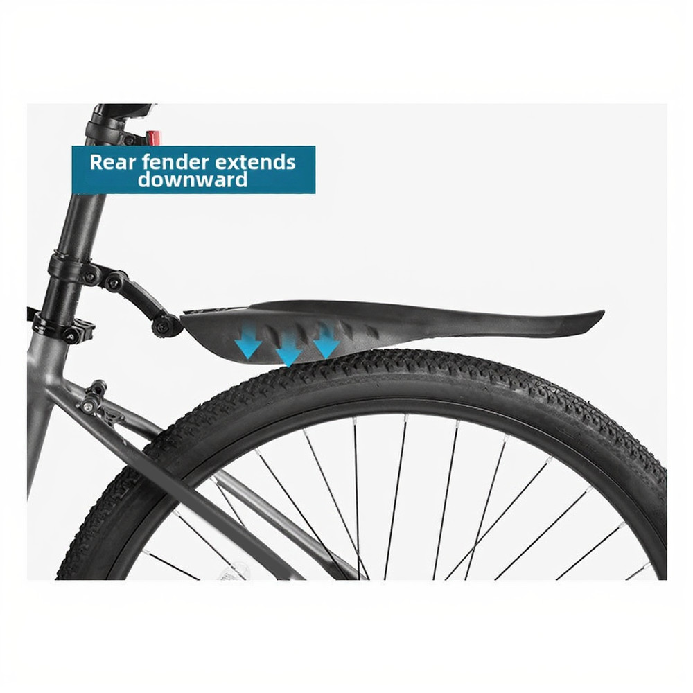Bicycle Mudguard Plastic Material Lightweight Design Mounting Hardware Included