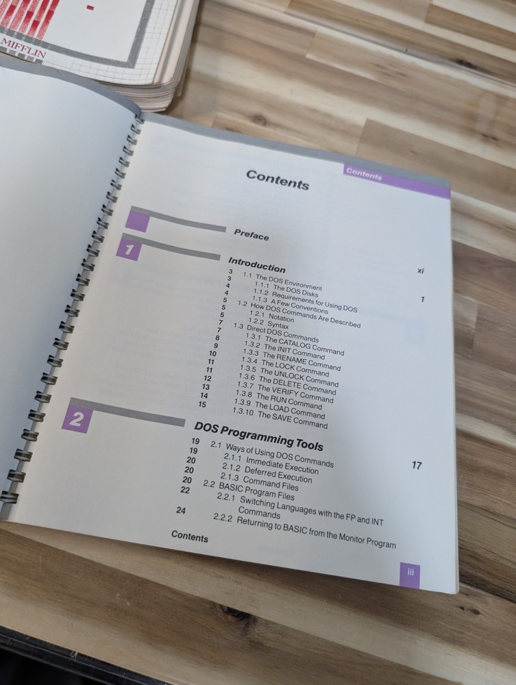 Vintage Apple II Reference Manuals Basic Exercises Apple, DOS Program, A2 Basics