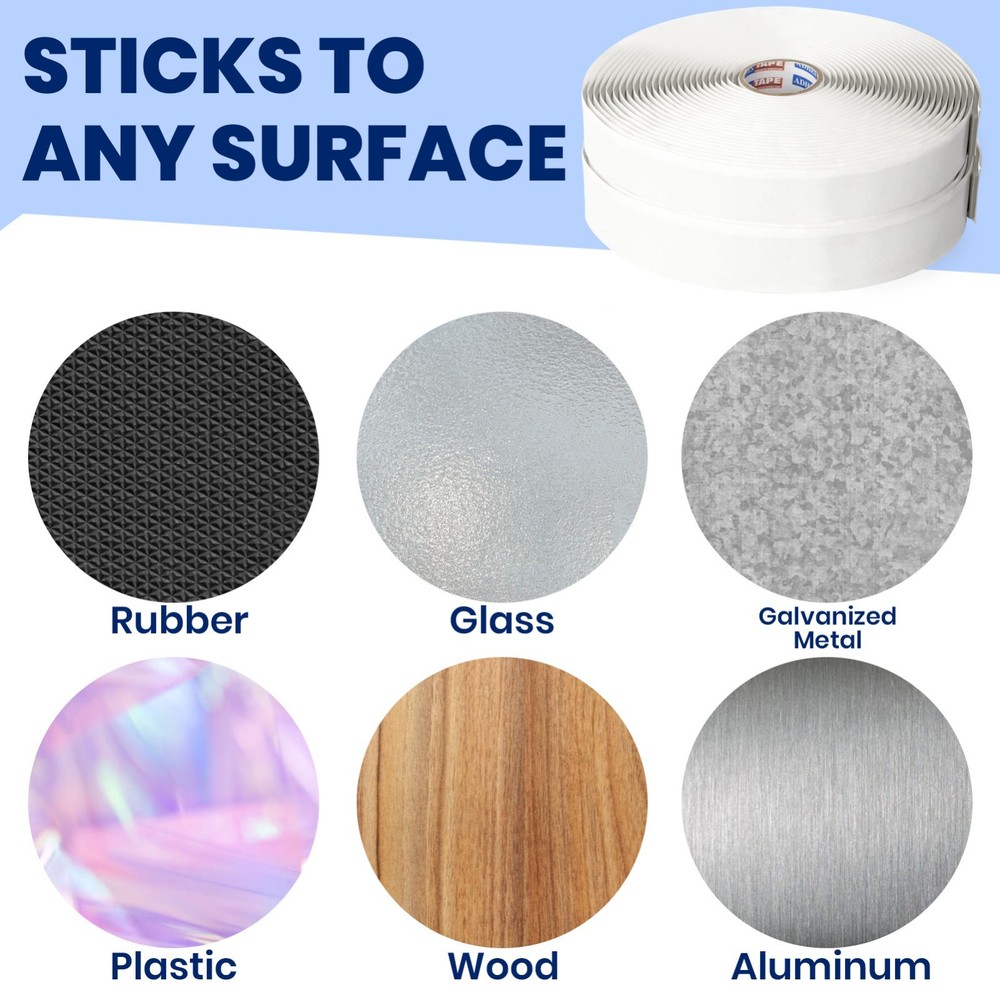 Butyl Sealant Tape 3/4" x 30 'x 1/8" White Butyl Rubber Sealant Tape