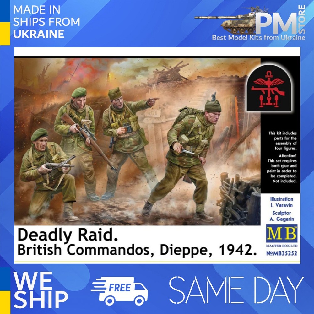 Master Box 35252 1/35 Deadly Raid. British Commandos, Dieppe, 1942