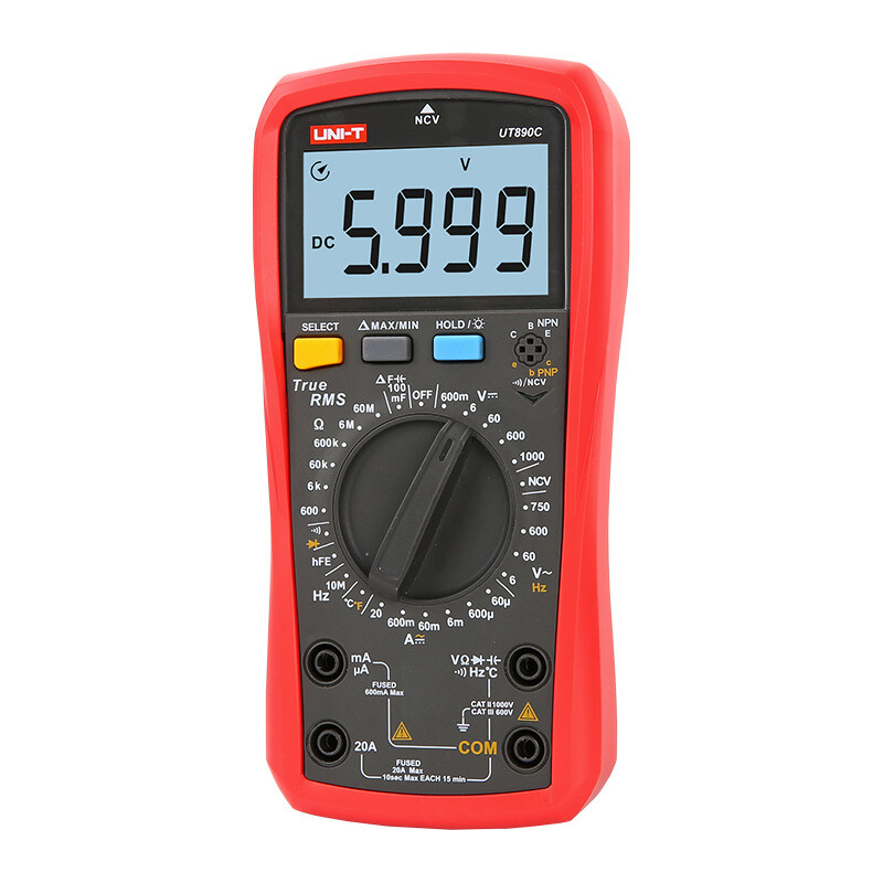 UNI-T UT890C / 890D + Digital True RMS Handheld Multimeter AC / DC Frequency Test